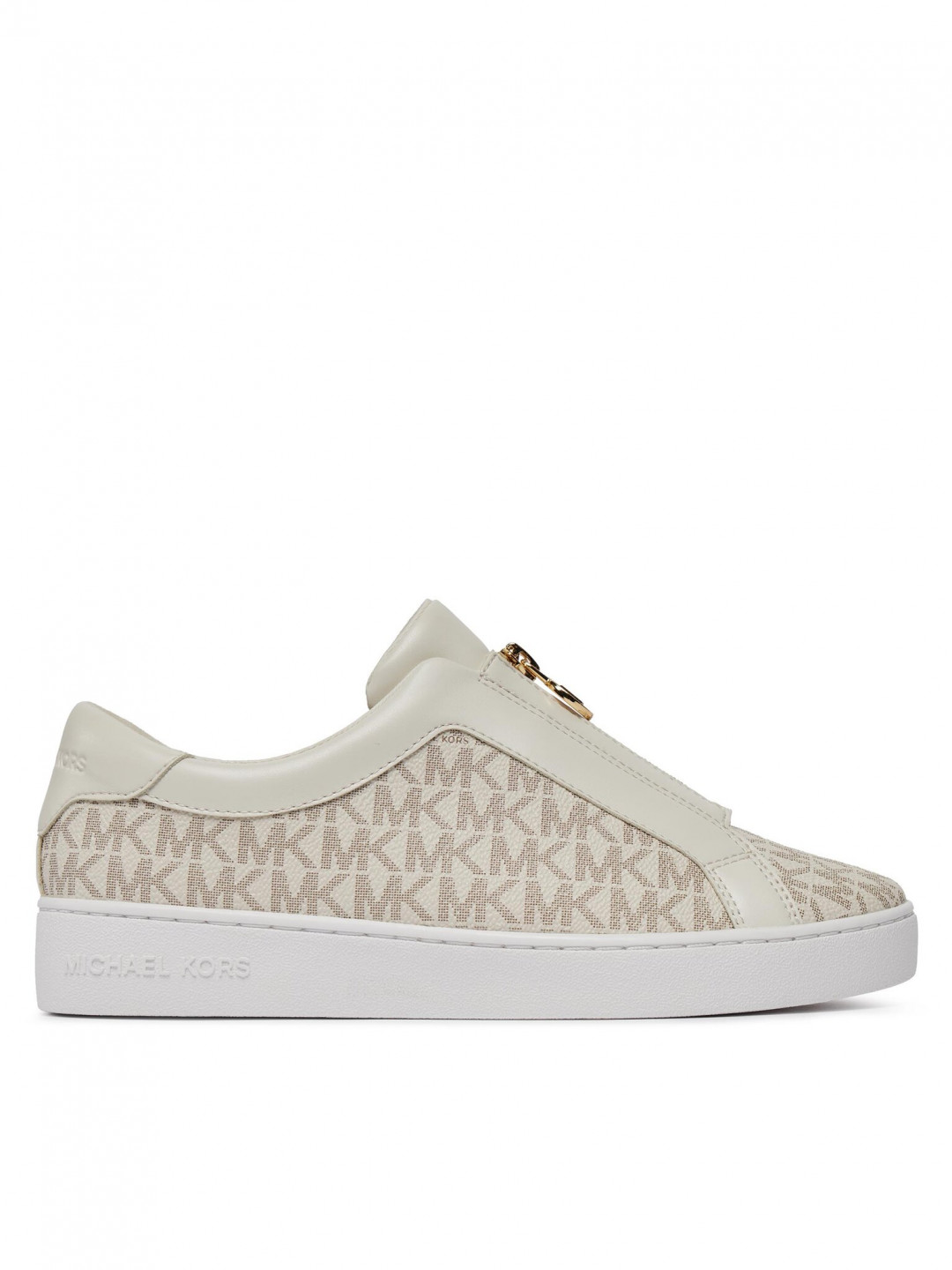 MICHAEL Michael Kors Sneakersy Keaton Zip Slip On 43R4KTFP2B Écru